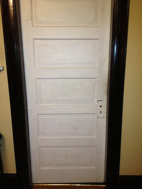 Exhibit A.  Note the lack of doorknob.