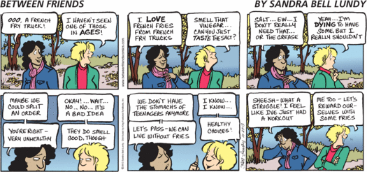 between friends french fries